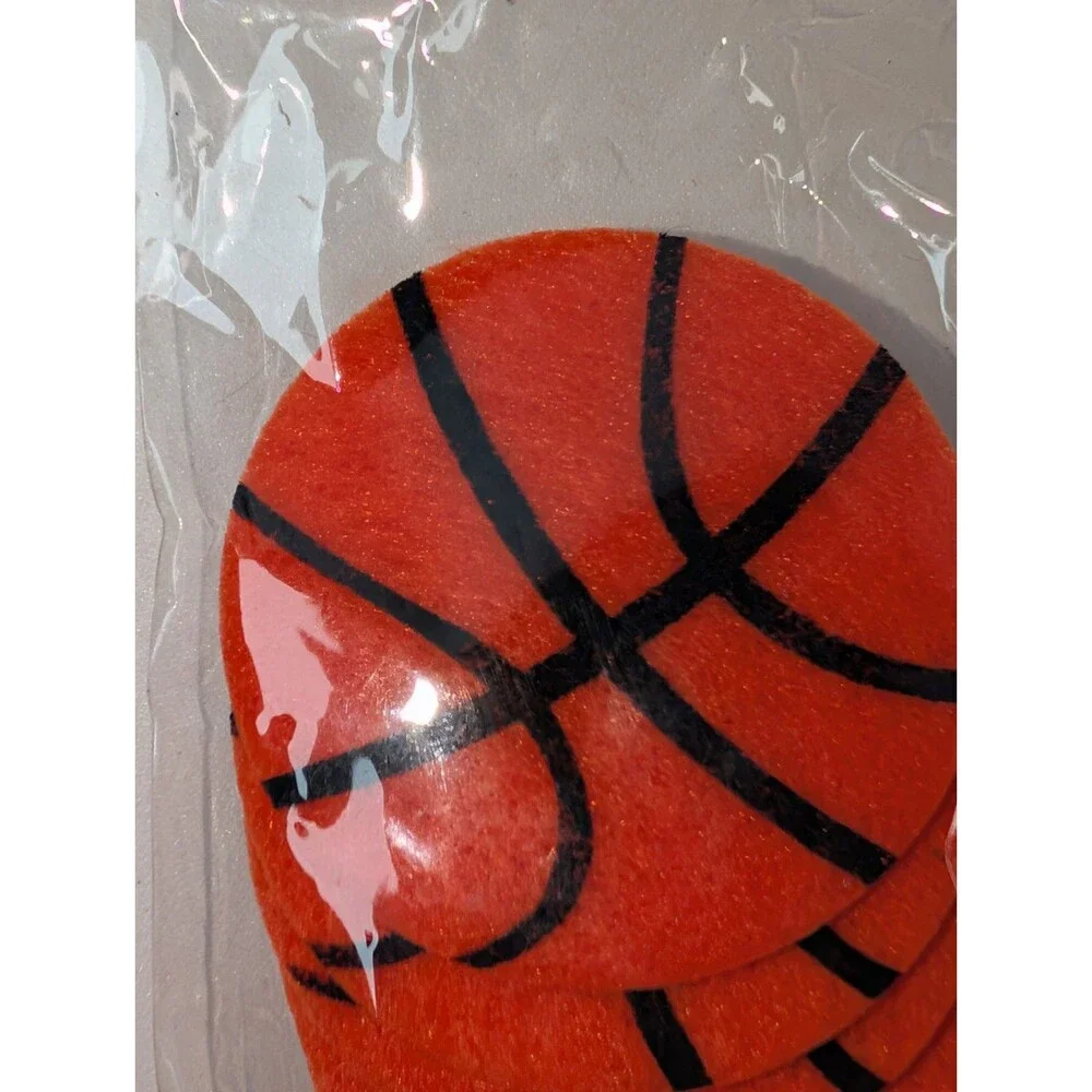 Stick-It Felt Basketball Shapes 12pc Adhesive Backed Sports Lover Craft Supplies